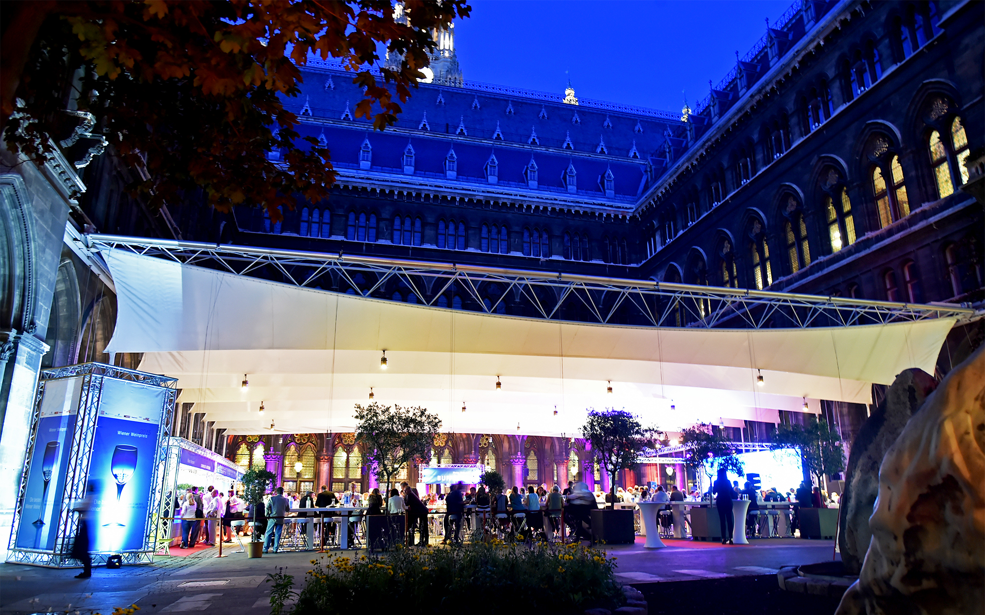 Der Wiener Weinpreis bei Nacht